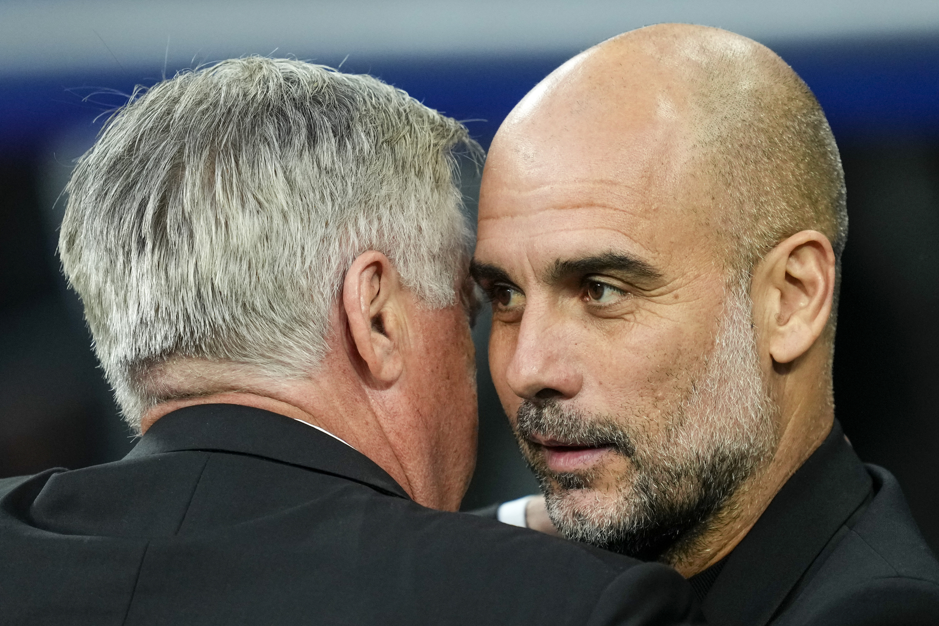 Pep Guardiola y Carlo Ancelotti